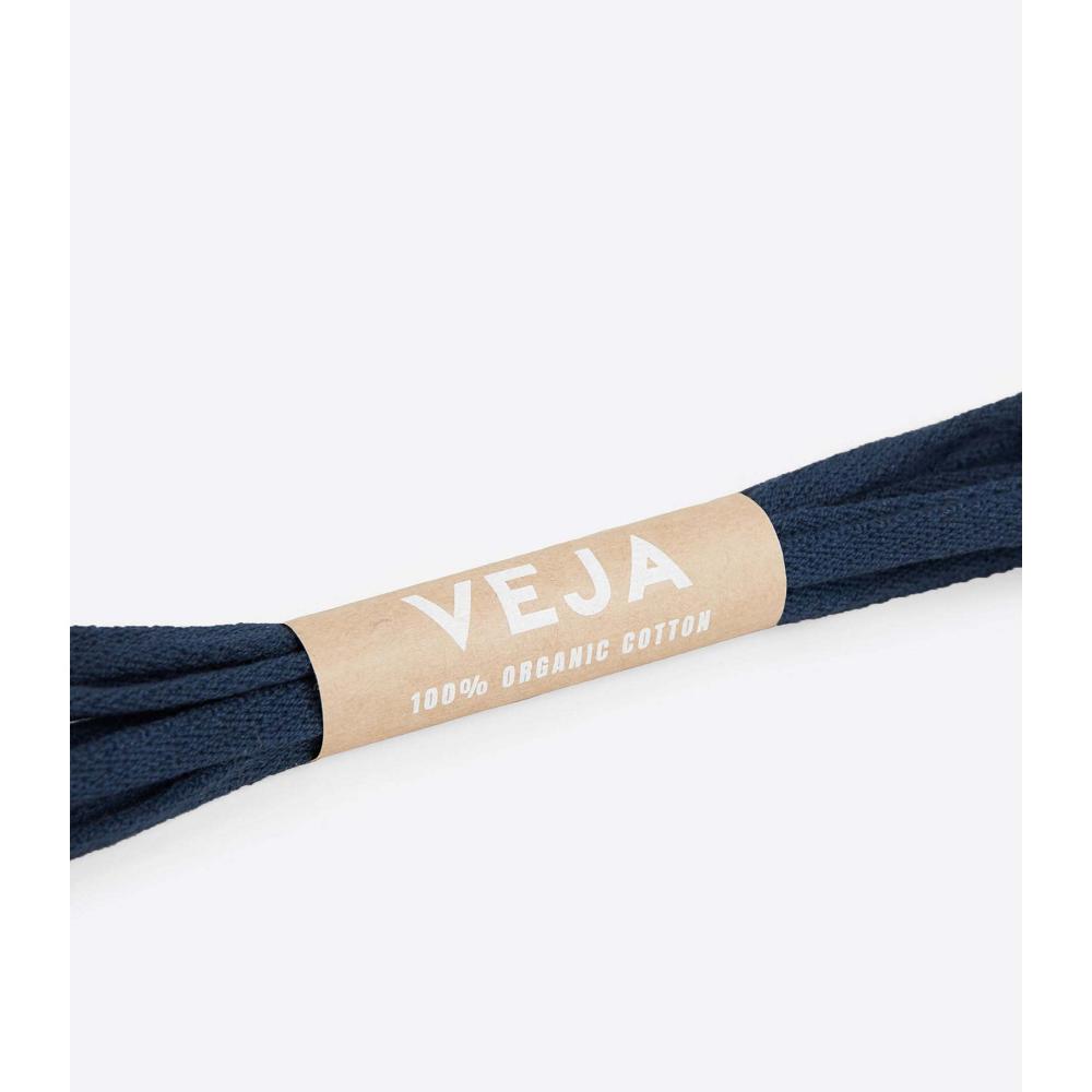 Veja LACES ORGANIC COTTON NAUTICO Schoenen Dames Blauw | NL 471PJJ